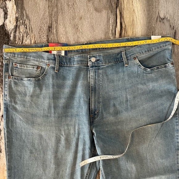 Levi's 541 Big & Tall 52x32 Athletic Taper Fit Jeans Denim Light Wash Plus Size - Picture 13 of 16